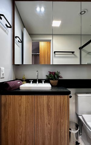 Apartamento à venda com 48m², 1 quarto e 1 vaga Apartamento à venda com 48m², 1 quarto e 1 vagaBanheiro Social