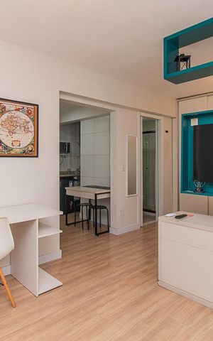 Apartamento à venda com 28m², 1 quarto e sem vagaSala