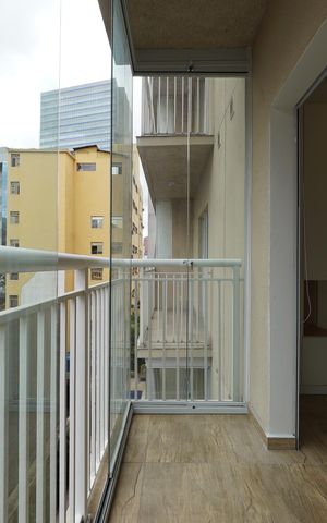 Studio à venda com 30m², 1 quarto e sem vagaVaranda