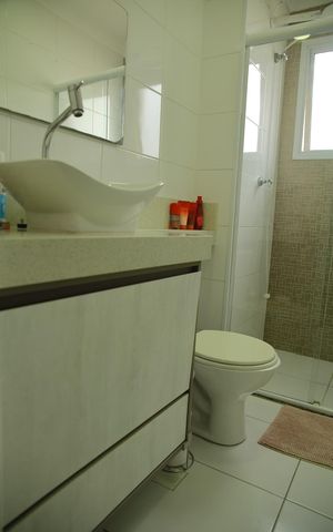 Apartamento à venda com 59m², 2 quartos e 1 vagaBanheiro 