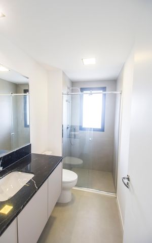 Apartamento para alugar com 124m², 3 quartos e 2 vagas Apartamento para alugar com 124m², 3 quartos e 2 vagasBanheiro da Suíte