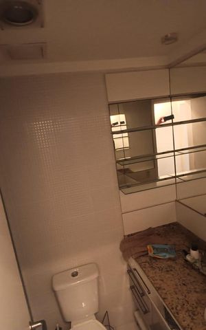 Apartamento para alugar com 58m², 2 quartos e 1 vaga Apartamento para alugar com 58m², 2 quartos e 1 vagaBanheiro 1