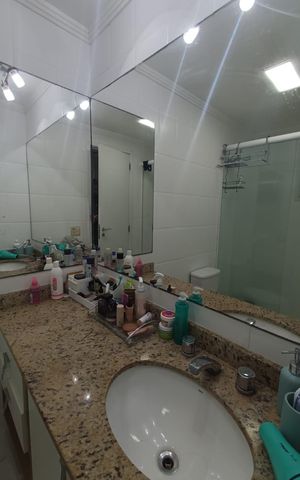 Apartamento para alugar com 58m², 2 quartos e 1 vaga Apartamento para alugar com 58m², 2 quartos e 1 vagaBanheiro 1