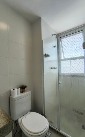 Apartamento à venda com 82m², 2 quartos e 2 vagasBanheiro da Suíte 2