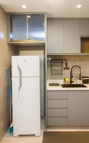 Studio à venda com 48m², 2 quartos e 1 vaga