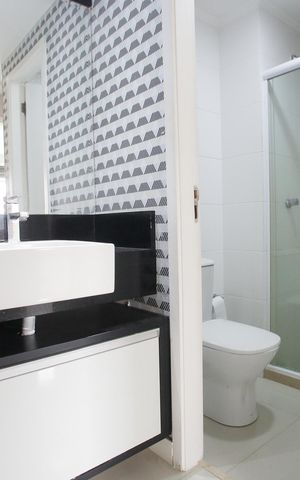 Apartamento à venda com 74m², 3 quartos e 1 vagaBanheiro Social