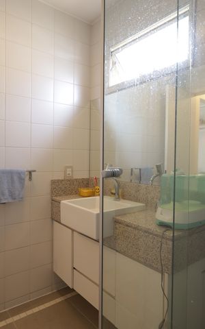 Apartamento para alugar com 127m², 4 quartos e 2 vagasBanheiro da Suíte 1
