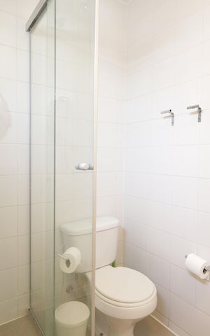 Apartamento para alugar com 127m², 4 quartos e 2 vagasBanheiro da Suíte 1