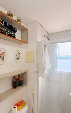 Apartamento à venda com 78m², 2 quartos e 1 vagaBanheiro da Suíte 1