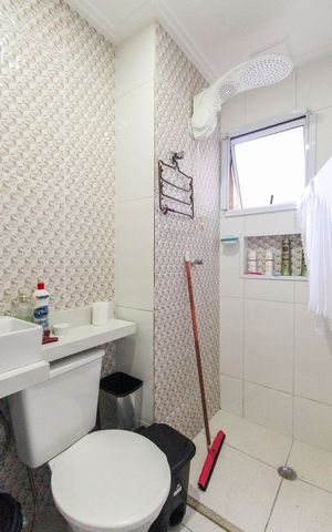 Studio para alugar com 28m², 1 quarto e sem vaga Studio para alugar com 28m², 1 quarto e sem vagaBanheiro