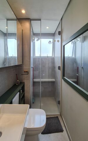 Apartamento para alugar com 44m², 2 quartos e 1 vaga Apartamento para alugar com 44m², 2 quartos e 1 vagaBanheiro Social