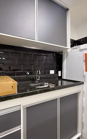 Studio à venda com 27m², 1 quarto e sem vaga