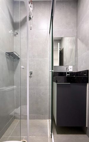 Studio à venda com 27m², 1 quarto e sem vaga
