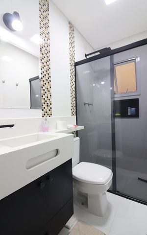 Apartamento à venda com 83m², 3 quartos e 2 vagasBanheiro Social