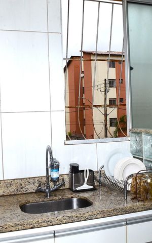 Apartamento à venda com 46m², 2 quartos e 1 vagaCozinha e Área de Serviço