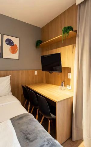 Studio para alugar com 33m², 1 quarto e sem vaga