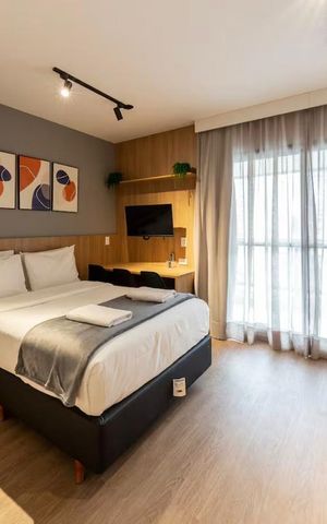 Studio para alugar com 33m², 1 quarto e sem vaga