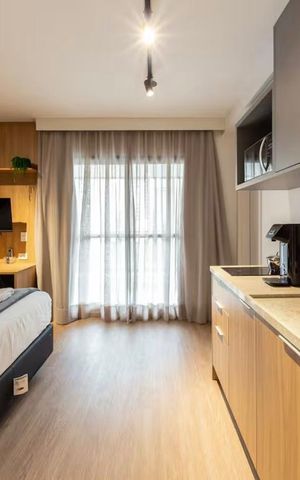 Studio para alugar com 33m², 1 quarto e sem vaga