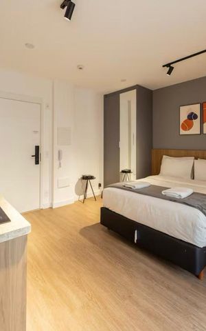 Studio para alugar com 33m², 1 quarto e sem vaga