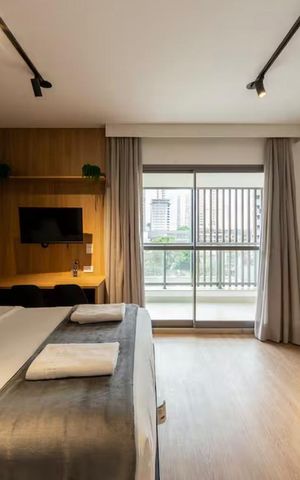 Studio para alugar com 33m², 1 quarto e sem vaga