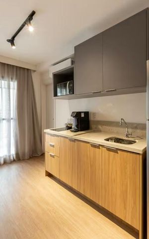 Studio para alugar com 33m², 1 quarto e sem vaga