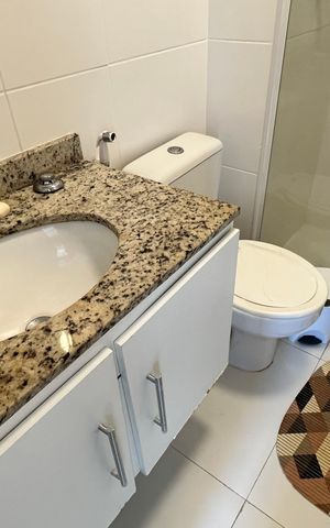 Apartamento à venda com 66m², 2 quartos e 1 vaga Apartamento à venda com 66m², 2 quartos e 1 vagaBanheiro Social