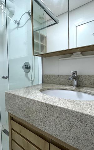 Apartamento para alugar com 39m², 1 quarto e 1 vaga Apartamento para alugar com 39m², 1 quarto e 1 vagaBanheiro