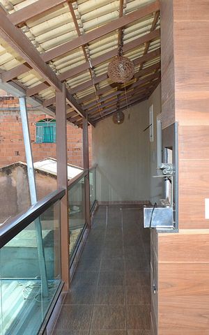 Casa de condomínio para alugar com 110m², 2 quartos e 1 vagaÁrea gourmet