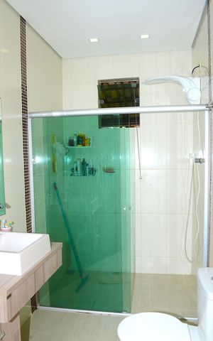 Casa de condomínio para alugar com 110m², 2 quartos e 1 vagaBanheiro Corredor