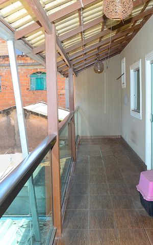 Casa de condomínio para alugar com 110m², 2 quartos e 1 vagaÁrea gourmet