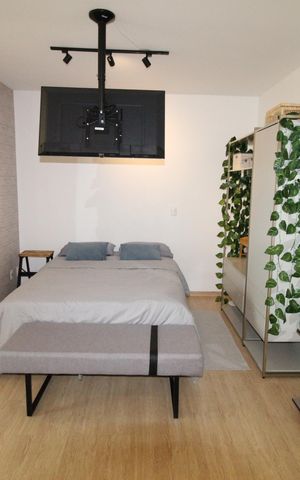 Apartamento para alugar com 40m², 1 quarto e 1 vagaQuarto / Cozinha