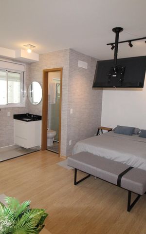 Apartamento para alugar com 40m², 1 quarto e 1 vagaQuarto / Banheiro