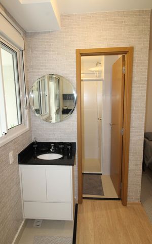 Apartamento para alugar com 40m², 1 quarto e 1 vagaQuarto / Banheiro