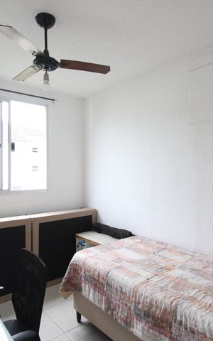 Apartamento à venda com 44m², 2 quartos e 1 vagaQuarto 2