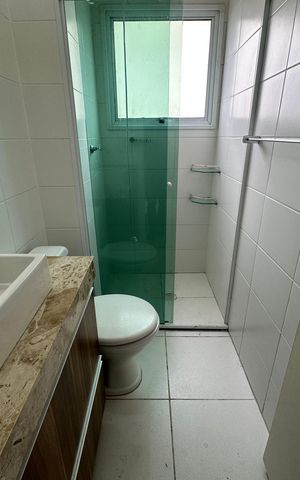 Apartamento para alugar com 55m², 2 quartos e 2 vagas Apartamento para alugar com 55m², 2 quartos e 2 vagasBanheiro
