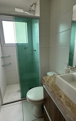 Apartamento para alugar com 55m², 2 quartos e 2 vagas Apartamento para alugar com 55m², 2 quartos e 2 vagasBanheiro da Suíte