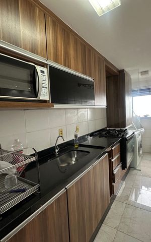 Apartamento para alugar com 55m², 2 quartos e 2 vagas Apartamento para alugar com 55m², 2 quartos e 2 vagasCozinha