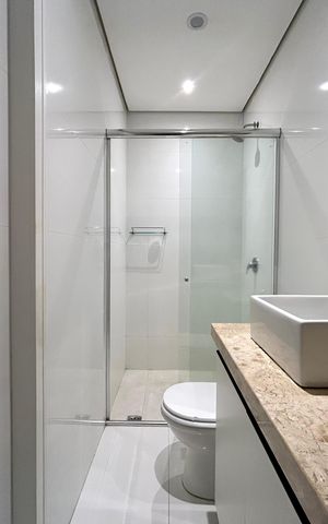 Apartamento para alugar com 48m², 1 quarto e 1 vaga Apartamento para alugar com 48m², 1 quarto e 1 vagaBanheiro