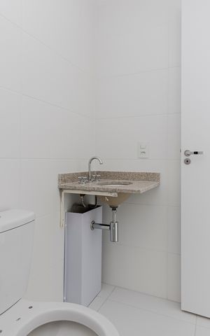 Studio à venda com 28m², 1 quarto e sem vaga Studio à venda com 28m², 1 quarto e sem vagaBanheiro