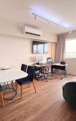 Studio à venda com 45m², 1 quarto e 1 vagaSala - Studio