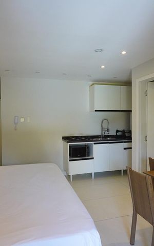 Studio para alugar com 52m², 1 quarto e sem vagaQuarto e cozinha