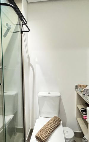 Studio para alugar com 26m², 1 quarto e sem vaga Studio para alugar com 26m², 1 quarto e sem vagaBanheiro