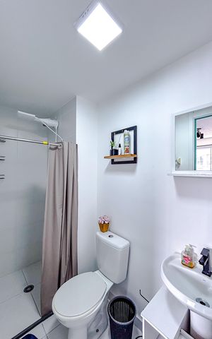 Apartamento à venda com 29m², 1 quarto e sem vagaBanheiro