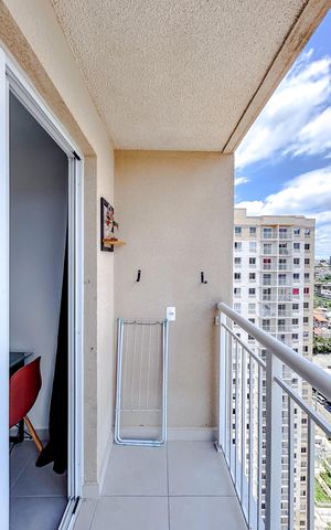Apartamento à venda com 29m², 1 quarto e sem vagaVaranda