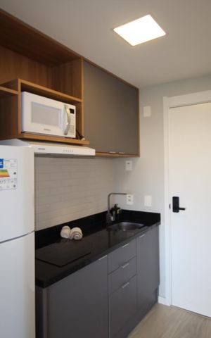 Studio à venda com 25m², 1 quarto e 1 vagaCozinha