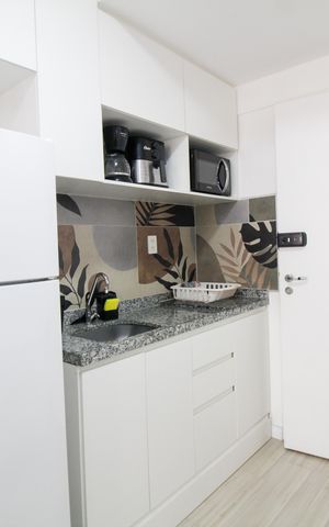 Studio à venda com 27m², 1 quarto e sem vaga Studio à venda com 27m², 1 quarto e sem vagaCozinha