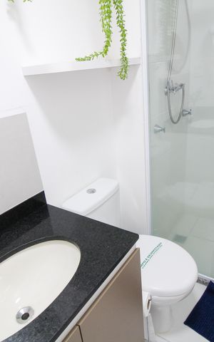 Studio à venda com 27m², 1 quarto e sem vaga Studio à venda com 27m², 1 quarto e sem vagaBanheiro