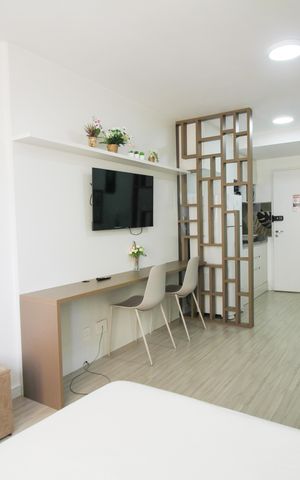 Studio à venda com 27m², 1 quarto e sem vaga Studio à venda com 27m², 1 quarto e sem vagaSala/Quarto