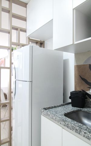 Studio à venda com 27m², 1 quarto e sem vaga Studio à venda com 27m², 1 quarto e sem vagaCozinha