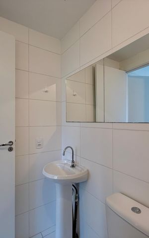 Apartamento à venda com 26m², 1 quarto e sem vaga Apartamento à venda com 26m², 1 quarto e sem vagaBanheiro Suíte